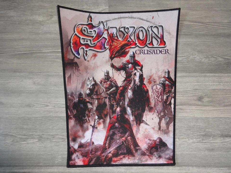 Saxon Patch Backpatch Back Patch Rar Heavy Metal Tank Blind Guardian - Bild 3 von 3