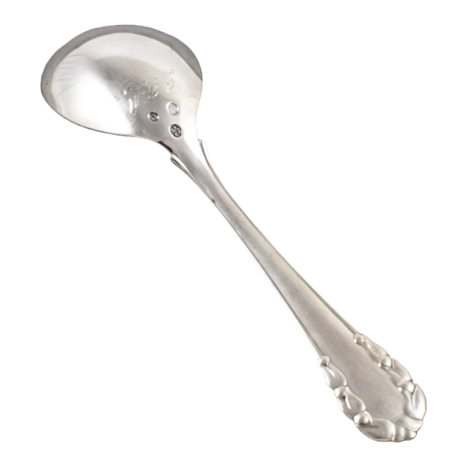 Antigua cuchara de servir Georg Jensen 830 plata Lirio del Valle / Liljekonval Foto 2 de 4