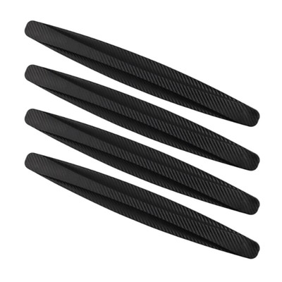 4Pcs Car Door Protectors Guard Strips Scratch Protectors Car Rubber Bumper