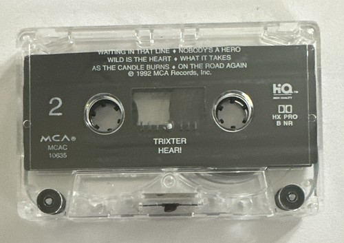 Trixter ~ Hear! ~ Cassette Tape Hard Rock MCA 10635 EX / M Condition - Picture 7 of 7