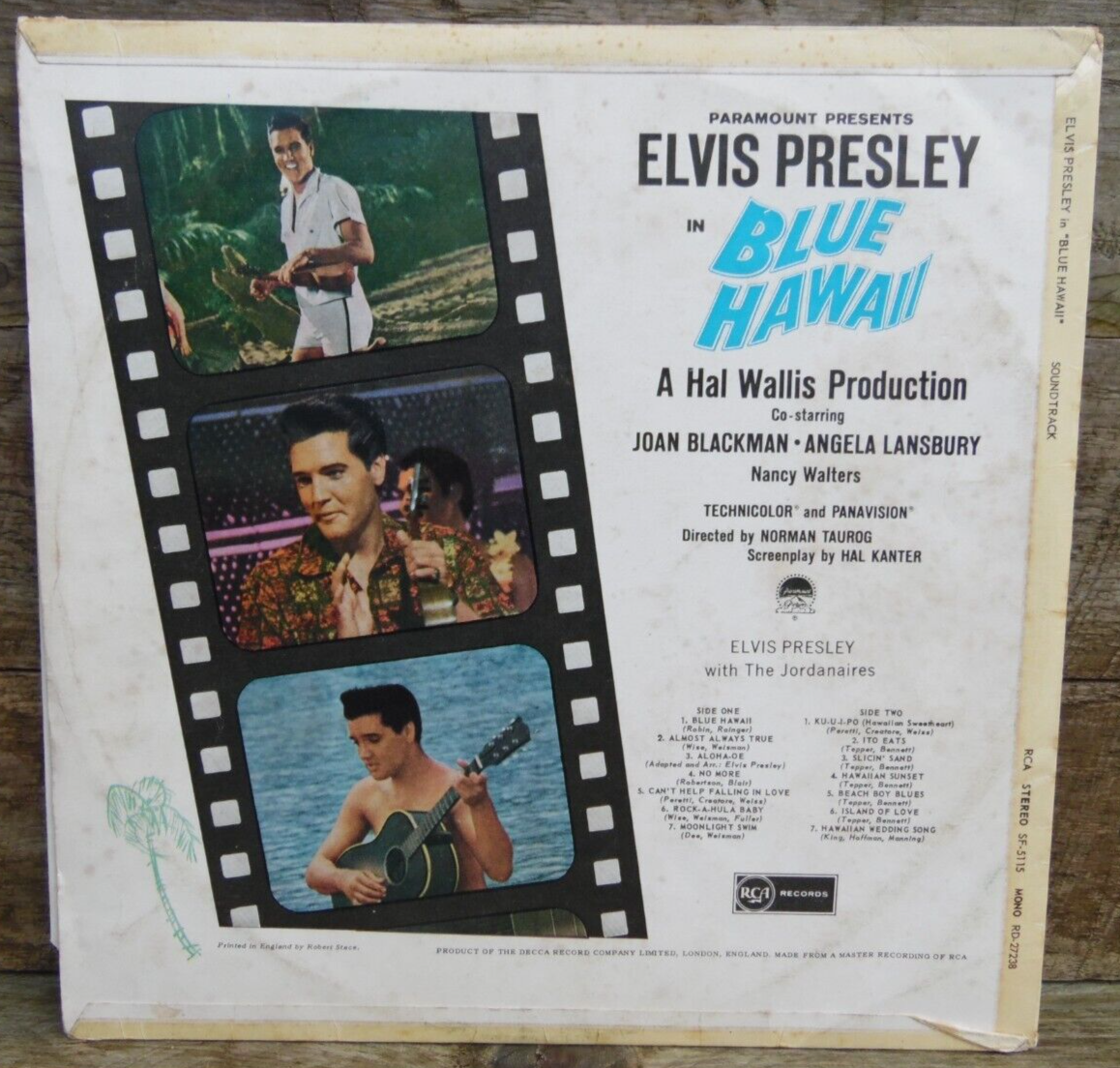 Elvis Presley 'BLUE HAWAII' 1st Press 1961 UK RCA Vinyl LP Record