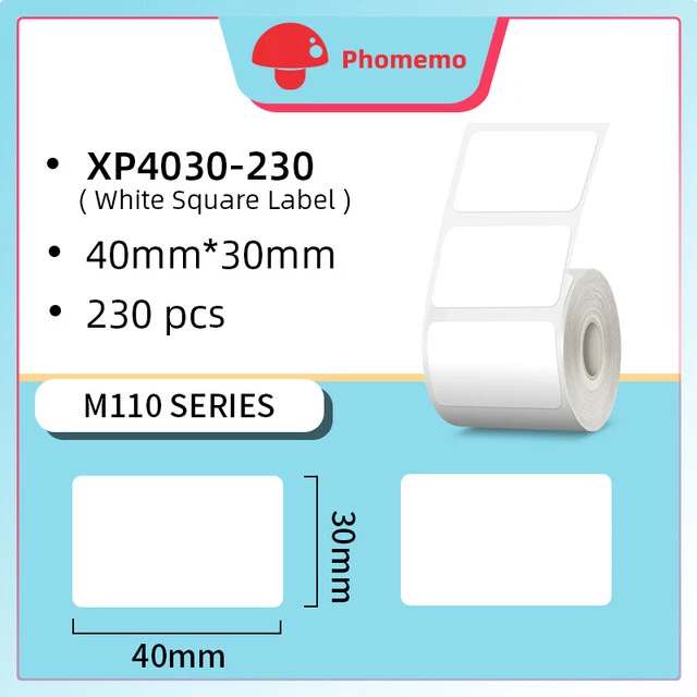 Bluetooth Label Maker M108 for Small Business Shipping Address Stickers