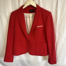 Caroll Womens Red Blazer Jacket Eu42 Uk14