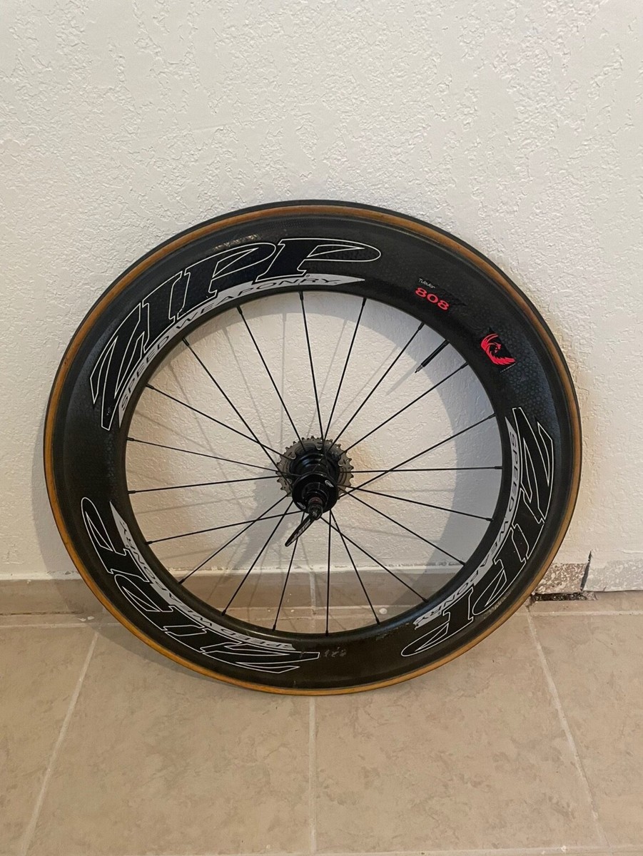 Zipp 808 Speed Weaponry Tubular Aero Rear Wheel Triathlon TT 10