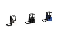 Herpa 053860-002 Mitnahmestapler In Weiß, Blau Und Schwarz 1:87 Neu
