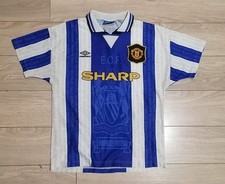 UMBRO MANCHESTER UNITED JERSEY SHIRT MAILOT ENGLAND PREMIER LEAGUE M SIZE AWAY