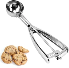 Stainless Steel Cookie Scoop - 1.5Tbsp/23Ml/0.7Oz, Trigger Release Ice Cream Sco