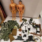 GI Joe Figure Lot w/ Accessories Mix Lot Estate Find 12" Vintage