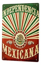 LEotiE SINCE 2004 Blechschild Retro - Vintage Metall-Poster f&uuml;r Reise Fans - Mex