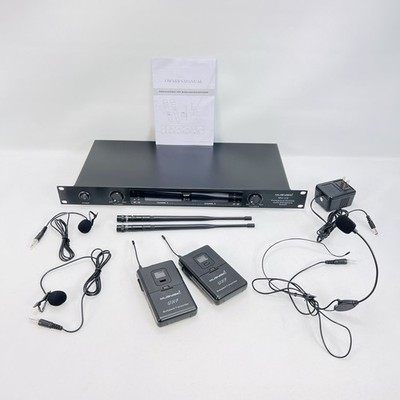 MUSYSIC MU-U2-HL UHF Wireless Microphone System - Bodypack Headset Lapel Mic