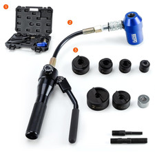 Hydraulic Knockout Hole Punch Driver Kits 1/2 to 2 Inch Electrical Conduit Hole