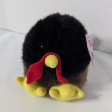 Puffkins "STRUT" Turkey Beanie Stuffed Plush NWT by Swibco