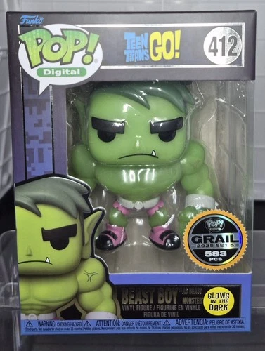 Funko Pop - DC -Teen Titans Go- Beast Boy as Beast Monster - Grail - #412 LE 583