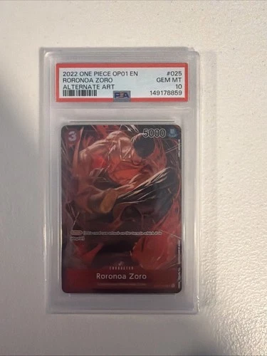 Roronoa Zoro (025) (Parallel) OP01-025 Romance Dawn PSA 10 English