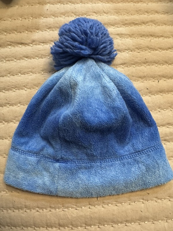 Kids Blue Pom Pom Beanie Size 2T-5T