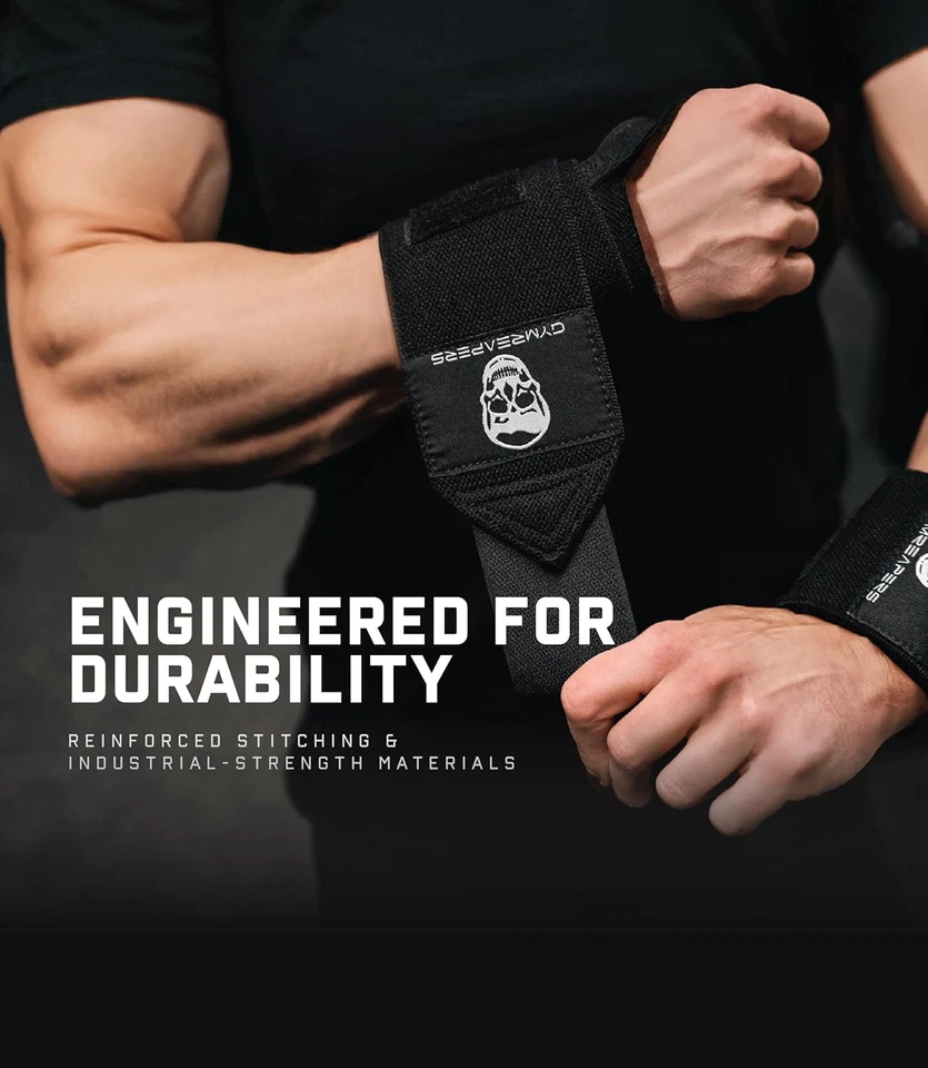 Weightlifting Wrist Wraps (IPF Approved) 18" Professional Quality Wrist Support - Image 3 of 4
