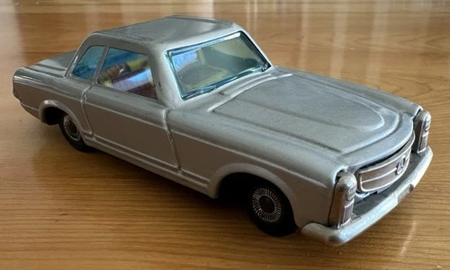 Vintage Bandai Mercedes Benz Hercules Automobile Series 2 Door Tin Friction Car