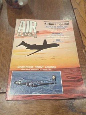 AIR CLASSICS (Fall 1975) AIRLINER SPECIAL Challenge Pub. VG Cond. Rare HTF