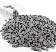 Black Rock, CJGQ 3Lb River Rocks Pebbles for Plants Succulents, Decorative Outdo