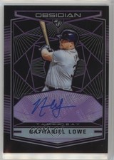 2019 Chronicles Obsidian Electric Etch Purple Prizm /99 Nathaniel Lowe Auto ok2