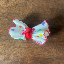 Genuine 90s Vintage Poka Dot Bow Barrette