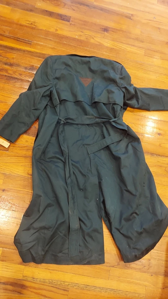 Nuevo con etiquetas Gabardina Impermeable Damas Cinturón Clásico De Colección Talla 8 Lana Cachemira Irlanda  Foto 4 de 4