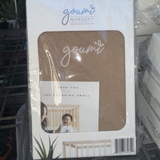 Goumi Kids Nursery Changing Pad Cover Soft Bamboo Organic Cotton Light Brown