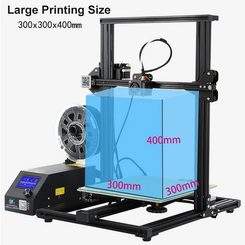 Creality 3D Printer CR-10S 4.3'' Touch LCD 300 x 300 x 400mm Large Printing EU - Image 2 of 4