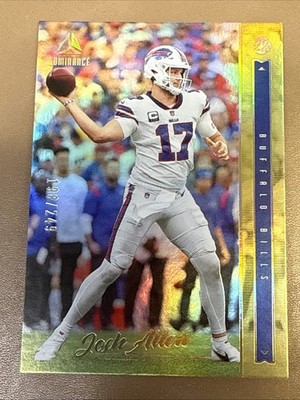 Josh Allen 2022 Panini Luminance - #8 Football Card Buffalo Bills Gold /249