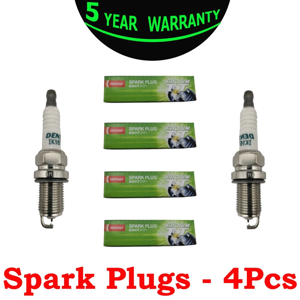 DENSO Iridium TT Spark Plugs Kit Set 4PCS for TOYOTA PRIUS 01-09 C 12-19 L4-1.5L - Image 2 of 4