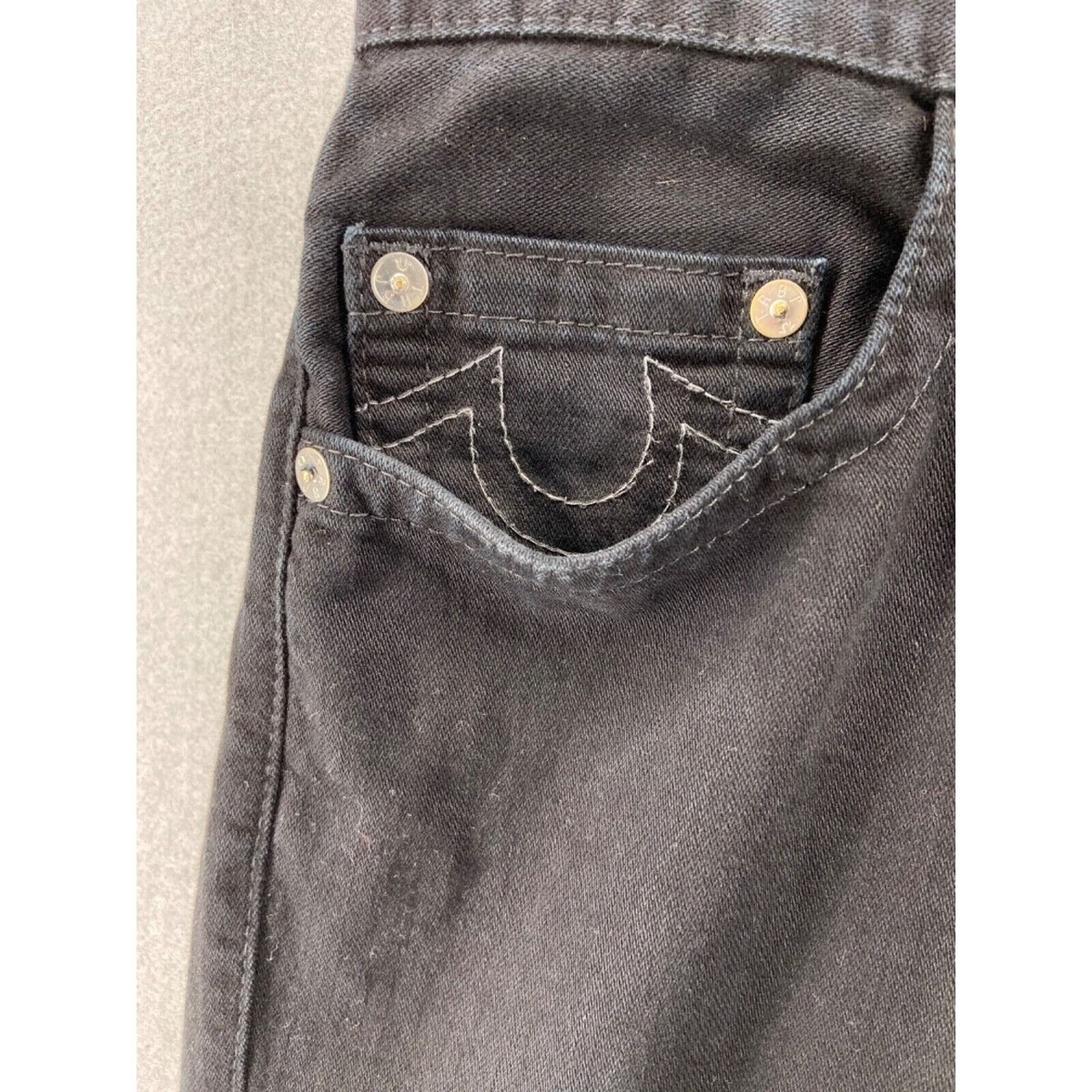 True Religion Jeans Mens 32 Black Relaxed Fit Skinny No Flap True Religion Jeans Mens 32 Black Relaxed Fit Skinny No Flap