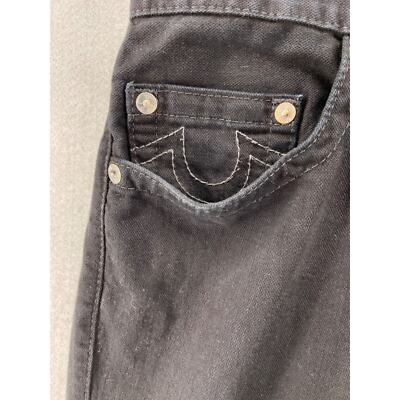 True Religion Jeans Mens 32 Black Relaxed Fit Skinny No Flap True Religion Jeans Mens 32 Black Relaxed Fit Skinny No Flap