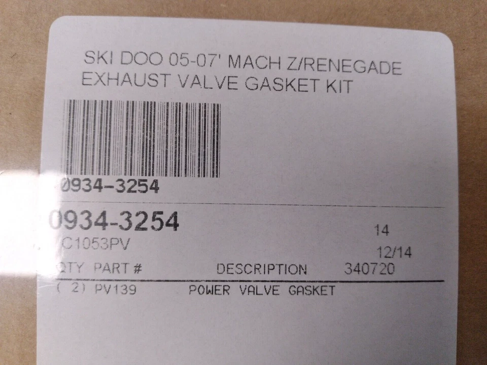 NOS Cometic Exhaust Power Valve Gasket Kit Ski-Doo 2005-07 Summit 1000 C1053PV - Изображение 3 из 3