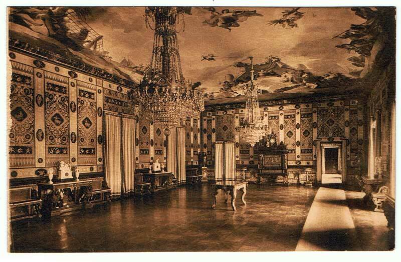 Postal Madrid. Casita del Labrador - Salón de Baile. Palomeque