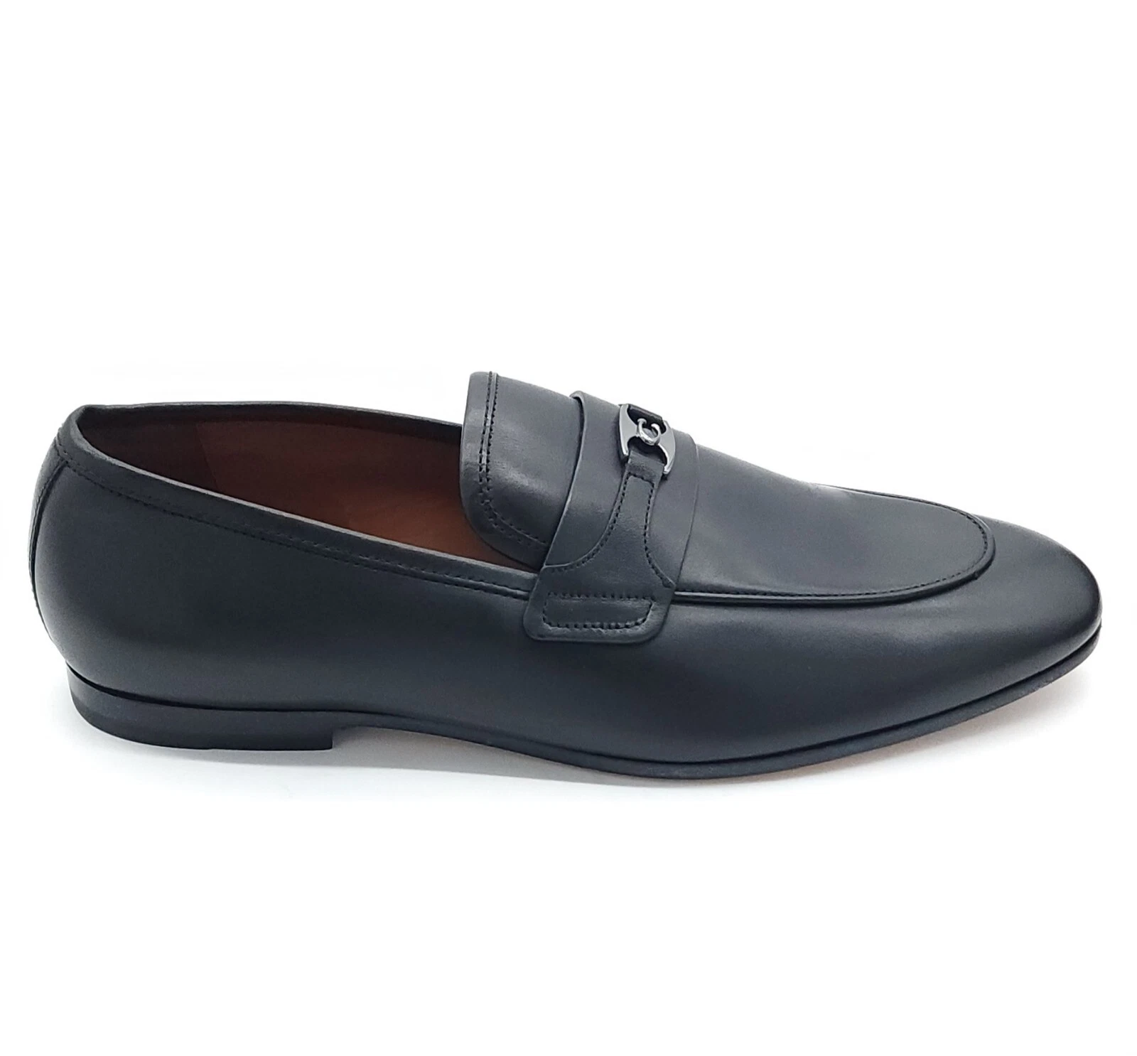 Scarpe Coach Uomo Tanner Nero Mocassino Slip On Elegante Logo Taglia 11 5
