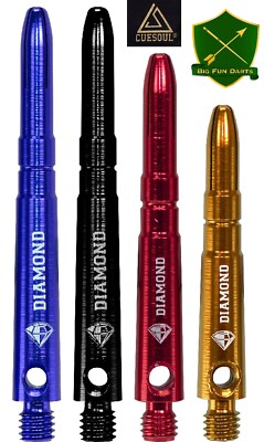Cuesoul Diamond Alu premium Dart Shafts 2ba Gold , Rot , Blau oder Schwarz