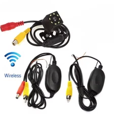 Car Wireless Rear View Camera Wiring 2.4GHz 12V Reverse Transmitter Receiver Kit
