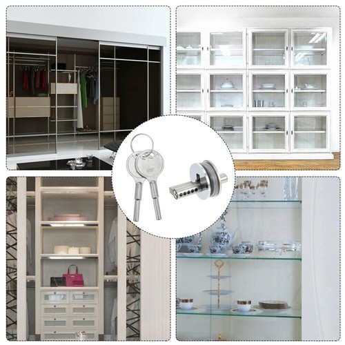 Display-case Sliding Glass-Door Lock With Keys Counter Jewelry Cabinet Hardware - Picture 24 of 24
