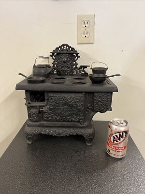 Triumph Range Salesman Sample Cast Iron Stove Rare Antique