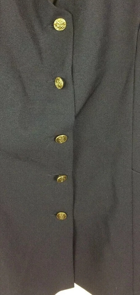 UnCommon Threads Unisex Multiple SizeGold Button Server Vest Navy Blue Lot Of 6 - Image 3 of 4