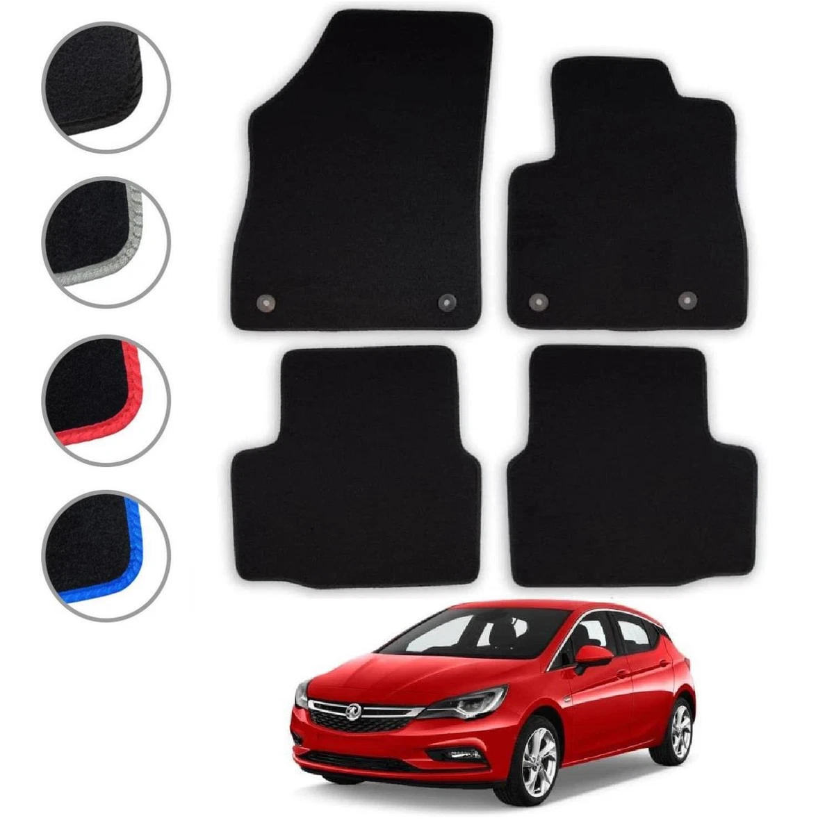 Car Mats for Vauxhall Astra K 2015 2021 Tailored Carpet Colour