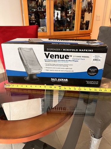 Brand New Sealed San Jamar H5000STBK Venue Minifold Napkin Dispenser with Stand - Picture 2 of 6
