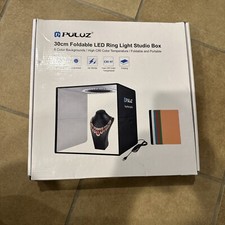 Puluz CRI Color Temperature Dimmable 30cm Foldable LED Ring Light Studio New