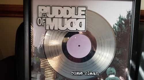 PUDDLE OF MUDD - "COME CLEAN" RIAA CERTIFIED PLATINUM RECORD AWARD - Picture 2 of 5