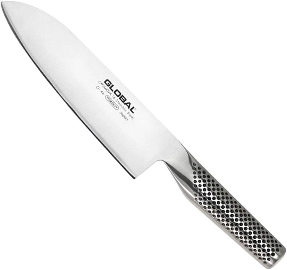 Global Santoku Knife, Double-edged, Blade Length 7.08 inch- from Japan
