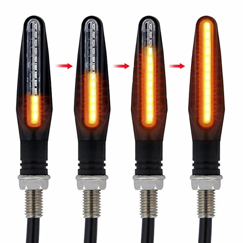 2x Señal de giro LED luz ámbar fluida 10 mm para Yamaha FZ09 FZ07 MT07 MT10 MT09 Foto 2 de 4