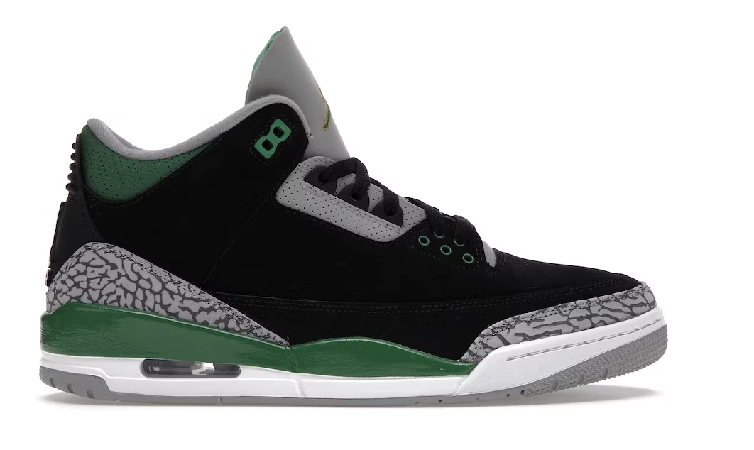 Jordan 3 green sale