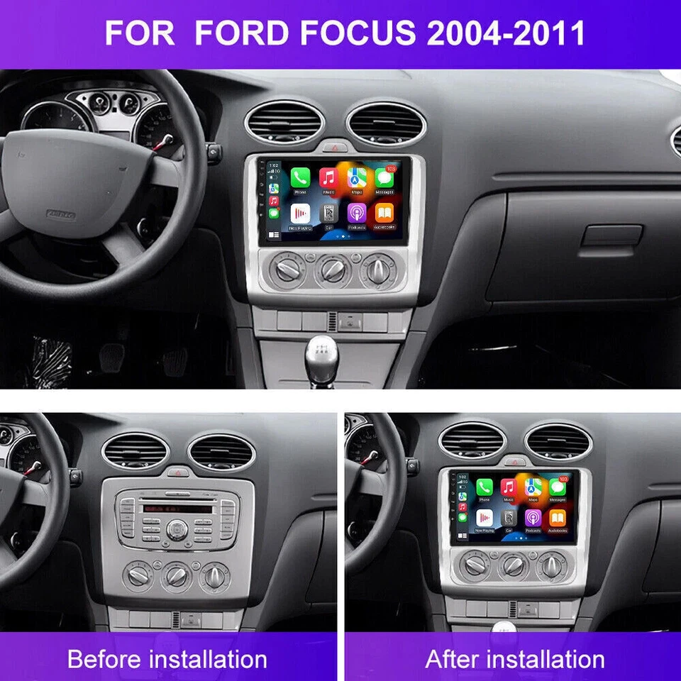 Autoradio 9” Android 13 per Ford Focus Mk2 2004-2011 CarPlay Navi 2GB-32GB - Immagine 4 di 4