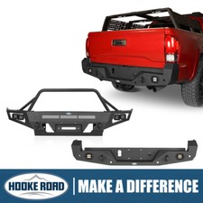 Hooke Road Front Rear Bumper Wwinch Plate Fit Toyota Tacoma 3rd Gen 2016-2023 Hooke Road Front Rear Bumper Wwinch Plate Fit Toyota Tacoma 3rd Gen 2016-2023