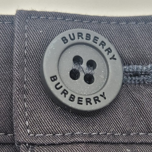 Burberry London shorts boy 8 black 100% cotton logo summer preppy luxury new$240 - Picture 4 of 12